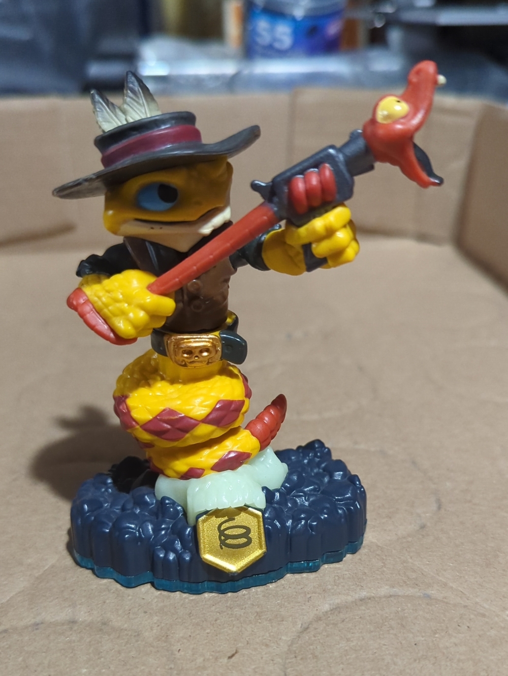 Rattle Shake Undead Element Swapper character from Skylanders: Swap Force